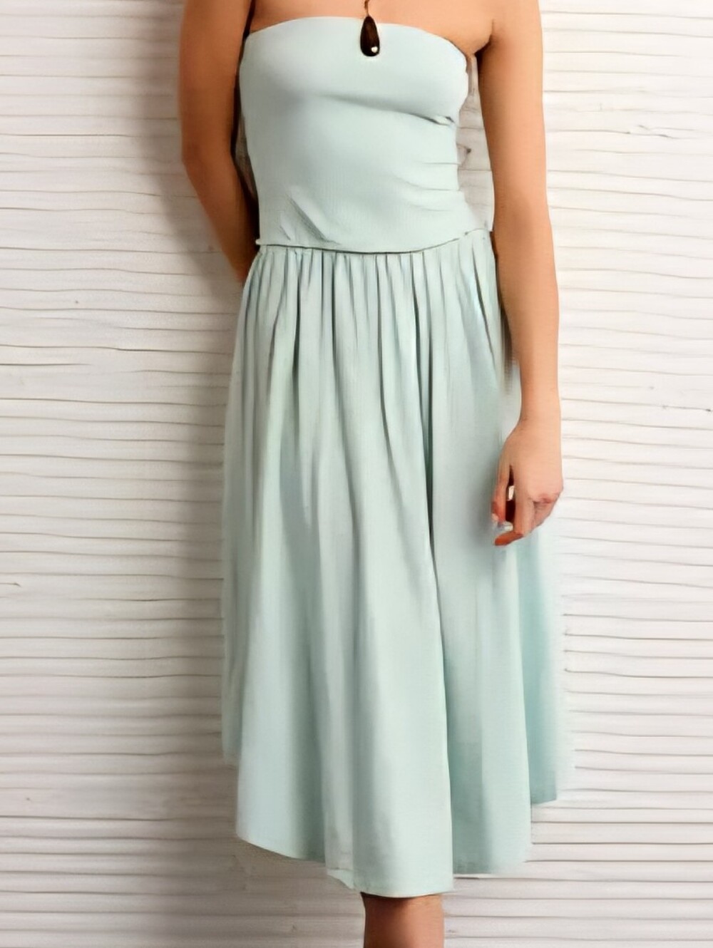 NWT American Eagle Outfitters Sunchaser Strapless Midi Dress Size Large